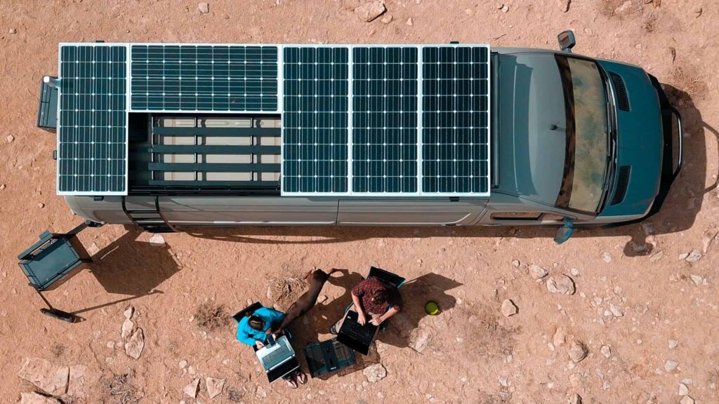 solar panel on RV