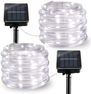 LiyuanQ 8 Mode Solar Rope Lights